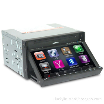 In-dash 1 Din 7&quot; touch panel  detachable Car DVD Player with GPS/Bluetooth/DVB-T/Radio